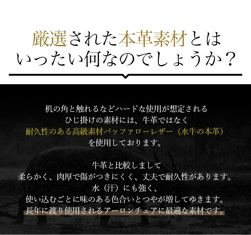 アーロンチェア用 ひじ掛けカバー 本革製 アームレストカバー リ