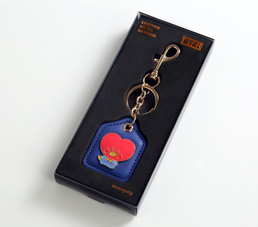 2024年激安 BT21 BABY LEATHER METAL KEYRING 【送料無料】 公式グッズ K-POP/アジア