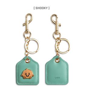 BT21 BABY LEATHER METAL KEYRING 【送料無料】 公式グッズ バッグチャ...