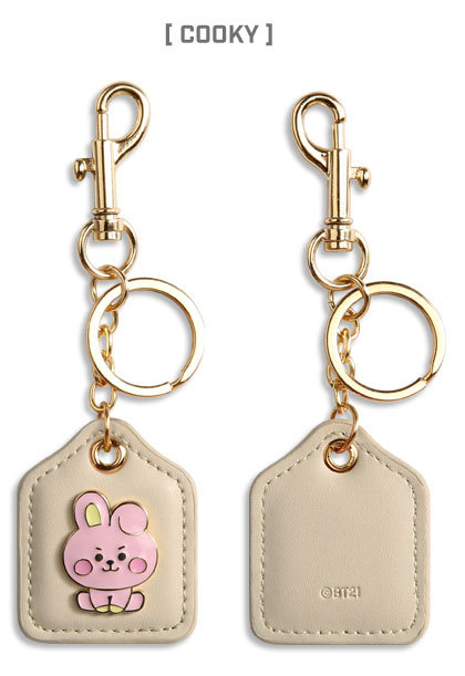 BT21 BABY LEATHER METAL KEYRING 【送料無料】 公式グッズ