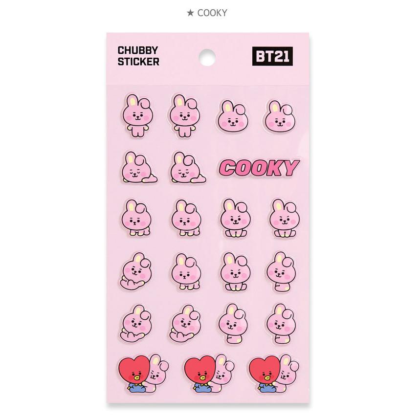 Bt21 Chubby Sticker 送料無料 韓国 デコ シール 防弾少年団 タタ チミー クッキー かわいい Bt21 Chubby Sticker Andy Shop 通販 Yahoo ショッピング