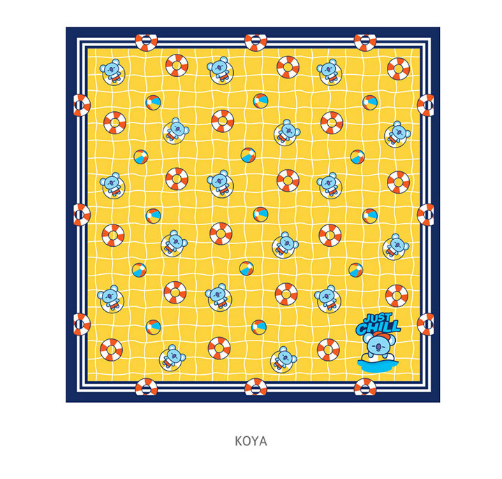 BTS ハンドタオル35cm×35cm 確認用 BT21 HANDKERCHIEF【全国送料無料】ハンカチ タオル ハンド