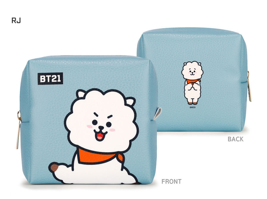 BT21 PU SQUARE POUCH MEDIUM【送料無料】BTS 防弾少年団 公式グッズ