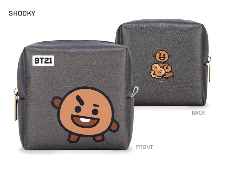 BT21 PU SQUARE POUCH MEDIUM【送料無料】BTS 防弾少年団 公式グッズ