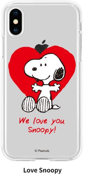 Snoopy Clear Jelly Case【送料無料】最新機種 iPhoneSE SE2 第2世代 カード収納 スヌーピー アイフォン 公式 可愛い iPhone7 iPhone12 mini 透明 クリア | PEANUTS | 06