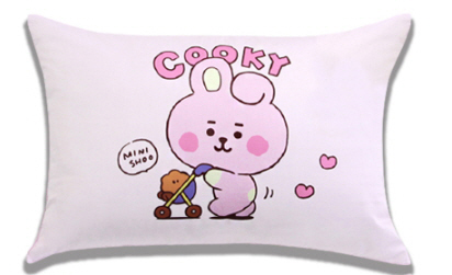 BT21 Little Buddy Pillow Cover【送料無料】枕カバー 100%純綿素材 丸洗い可能 ホコリが出にくい ダニ予防 肌に優しい｜aesoon｜04