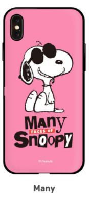 Snoopy Slim Mirror Card Case【送料無料】最新機種 iPhoneSE SE2 第2世代 カード収納 スヌーピー アイフォン 公式 可愛い iPhoneX iPhone7 iPhone12 mini｜aesoon｜10