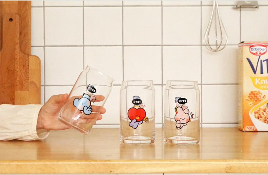 BT21 minini Glass Cup【BT21公式グッズ】公式グラス グラスマグ 