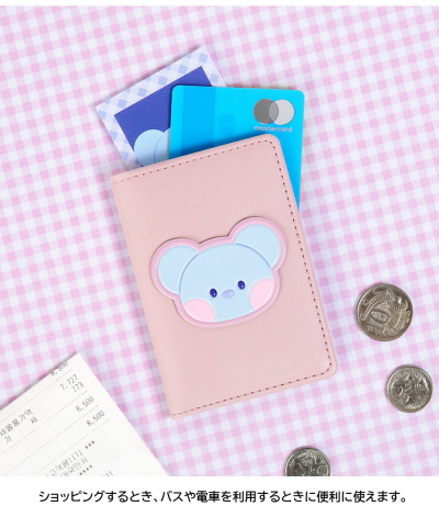 BT21 minini Leather Patch Card Case【公式】ミニニレザーパッチ 