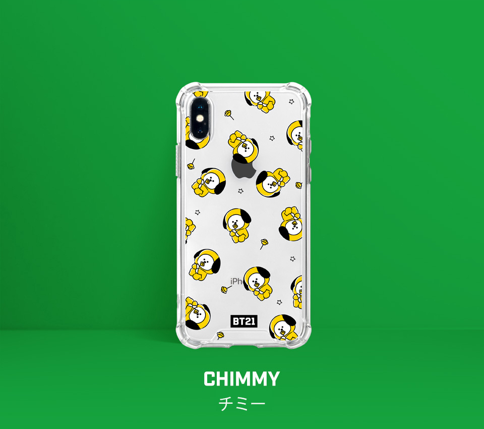 BT21 HANGOUT PATTERN CLEAR SLIM BUMPER CASE 【即日発送＆送料無料】かわいい iPhone7 iPhone8 plus  Pro iPhone11 Pro Max | BT21 | 04