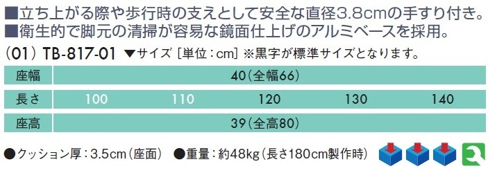 ポイント5倍) エバーＲ(０１) TB-817-01手すり付き アルミベース 高田