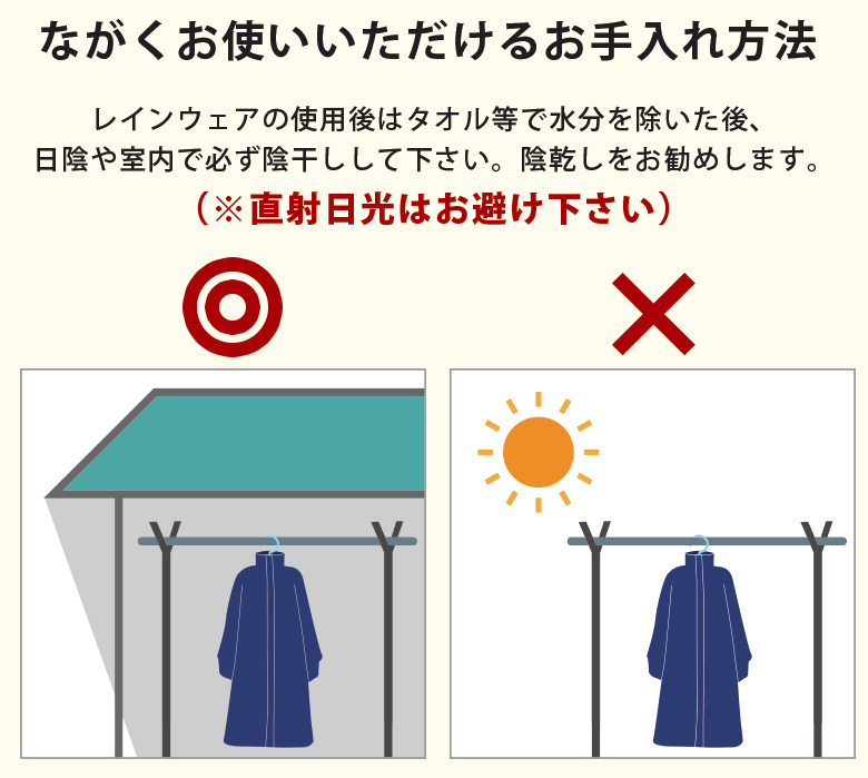 ながくお使いいただけるお手入れ方法