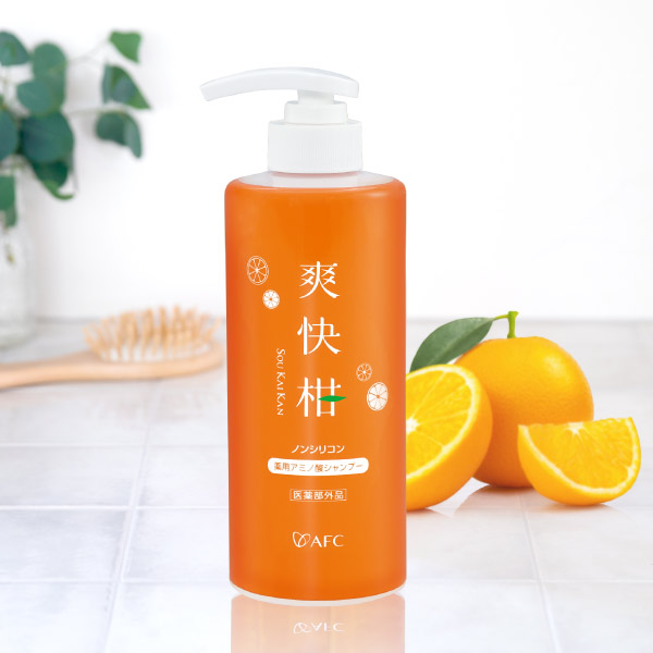 アミノ酸 シャンプー 爽快柑 ボトル 500mL 薬用 医薬部外品 ノンシリコン  ふけ かゆみ　
