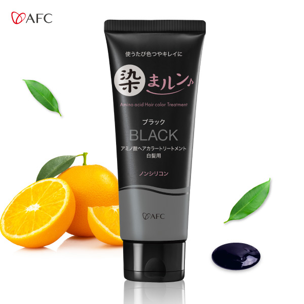 ヘアカラートリートメント　染まルン♪　220g　カラー：ブラック【白髪用】　白髪染め　カラートリートメント　セルフカラー ヘア　 | AFC