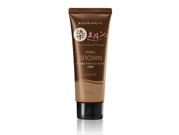 ヘアカラートリートメント　染まルン♪　220g　　カラー：ブラウン【白髪用】　白髪染め　カラートリートメント　セルフカラー ヘア　