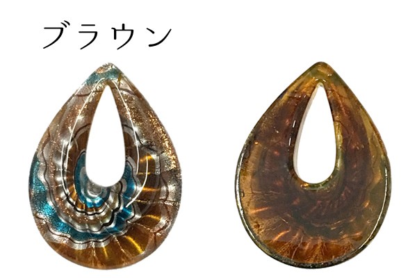☆新品☆ベネチアンガラスペンダントトップ ベネチアンガラス風 ペンダントトップ ドロップ型 しずく vene