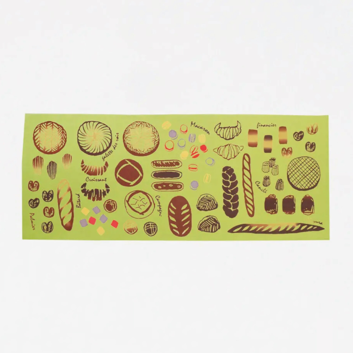 手ぬぐい boulangerie Esquisse France フラインスパン ブレッド 注染手ぬぐい にじゆら 37×90cm パンをモチーフ デザイン かわいい おしゃれ 日本製 |  | 01