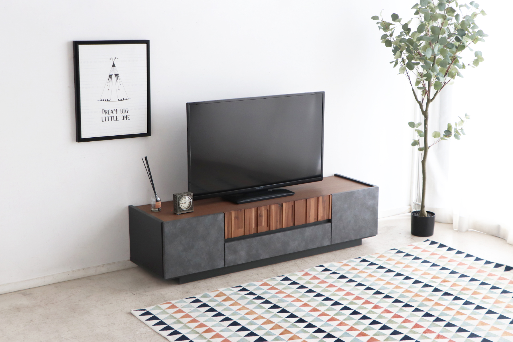 【値下げ】ローボード テレビ台 140cm幅 ナチュラルウッド 大川家具 東馬 テレビ台 ローボード ファラン 幅140cm 白 ナチュラル 北欧 テレビ