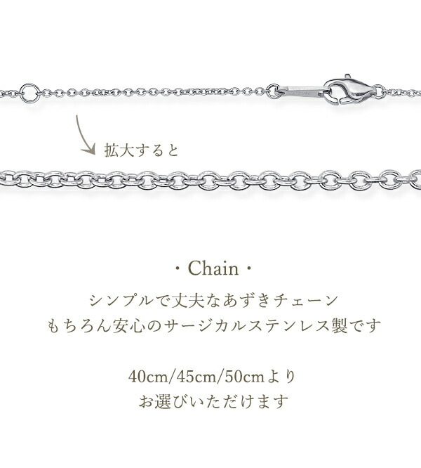 ペアネックレス 刻印 誕生石 リング型 ネックレス サージカル