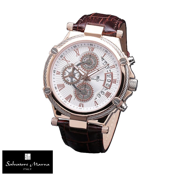 時計　有名イタリーブランド Salvatore Marra 腕時計 クロノグラフ 安心日本製クオーツ メンズ 腕時計 レディース 腕時計｜again｜04