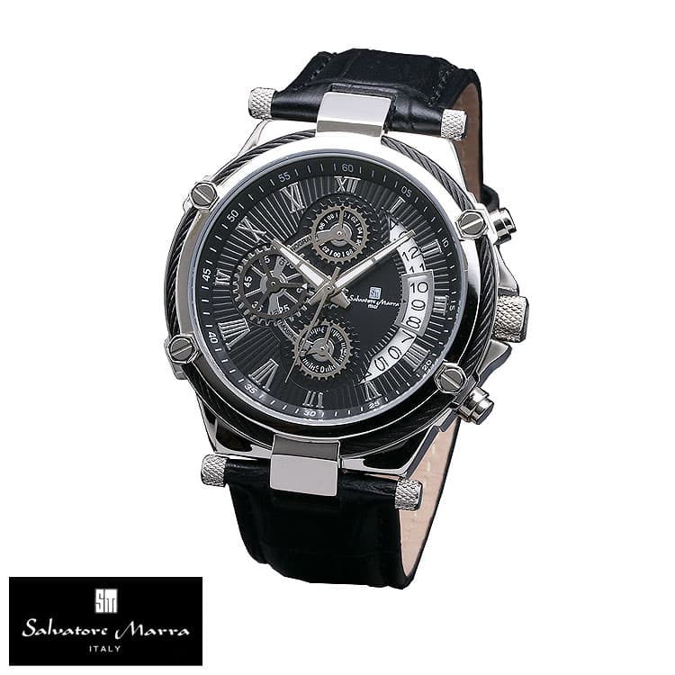 時計　有名イタリーブランド Salvatore Marra 腕時計 クロノグラフ 安心日本製クオーツ メンズ 腕時計 レディース 腕時計｜again｜05