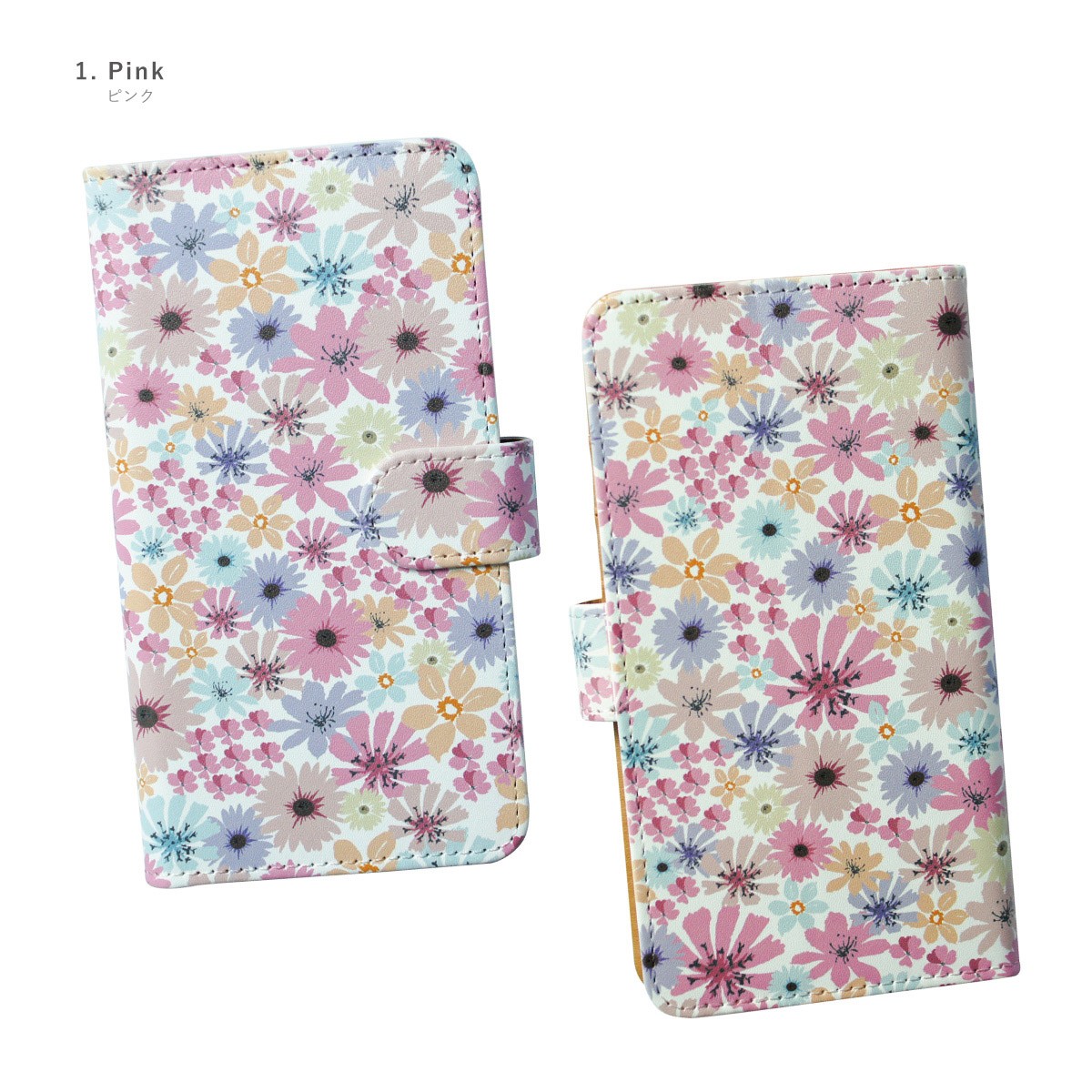 Xiaomi Mi 11 Lite 5G 手帳型ケース スマホケース 手帳型 花 花柄 パステル フラワー｜agent-n｜02