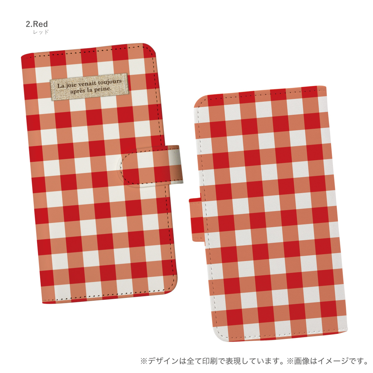 iPhone 14 スマホケース 手帳型ケース ギンガムチェック チェック｜agent-n｜03