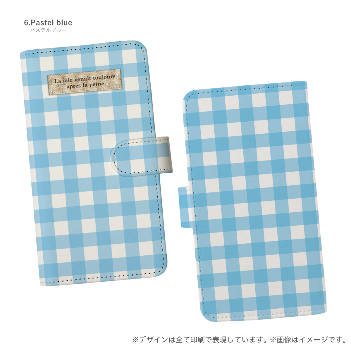iPhone 14 スマホケース 手帳型ケース ギンガムチェック チェック｜agent-n｜07