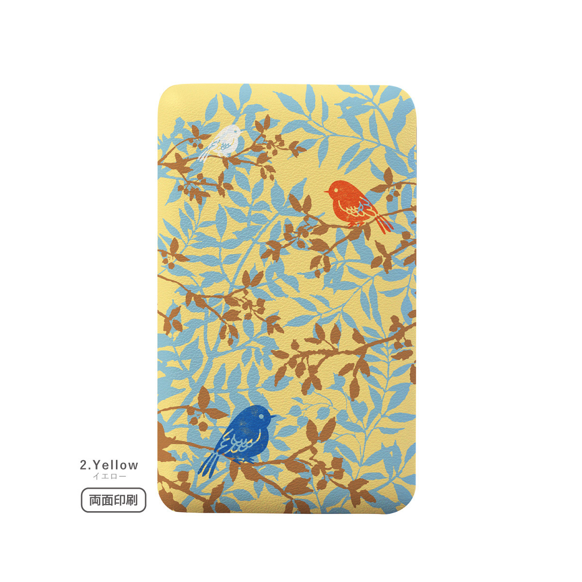 モバイルバッテリー 5000mAh 小鳥 鳥 小枝 バード : デザイン雑貨Ange