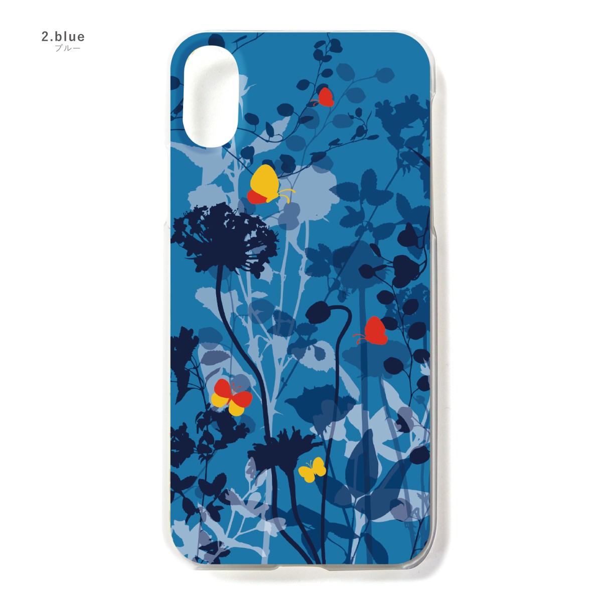 iPhone12 mini スマホケース ハードカバー 花 蝶々 フラワー バタフライ ボタニカル リーフ｜agent-n｜03