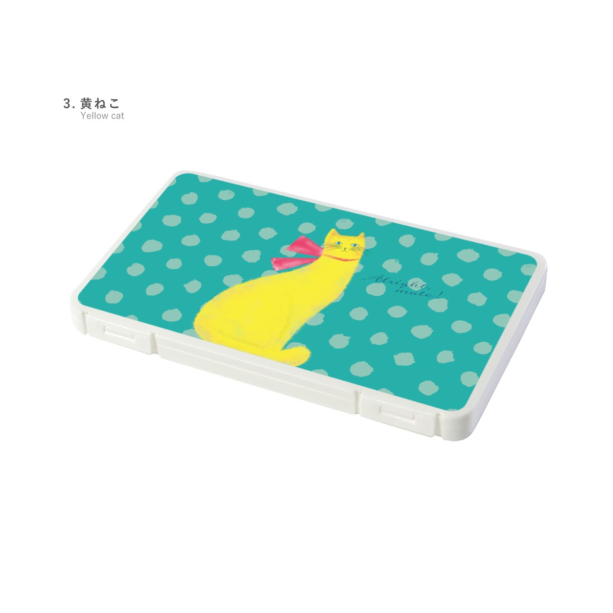 マスクケース 日本製 抗菌 持ち運び 軽量 コンパクト おすましねこ ネコ 水玉 アニマル | ブランド登録なし | 03