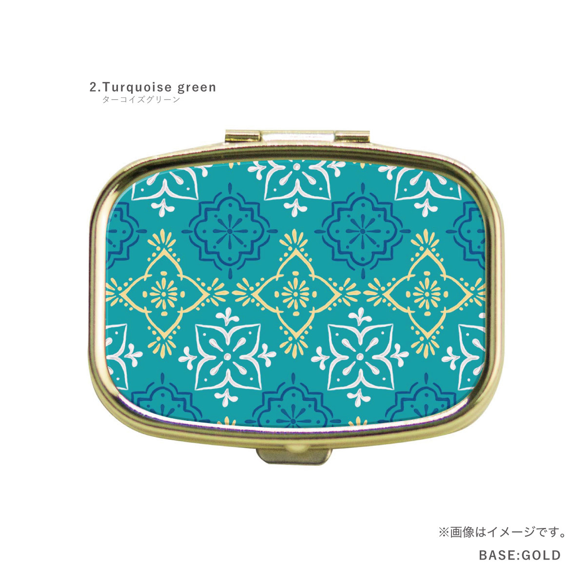 ピルケース アクセサリーケース モロッカン 手描きタッチ 民族柄