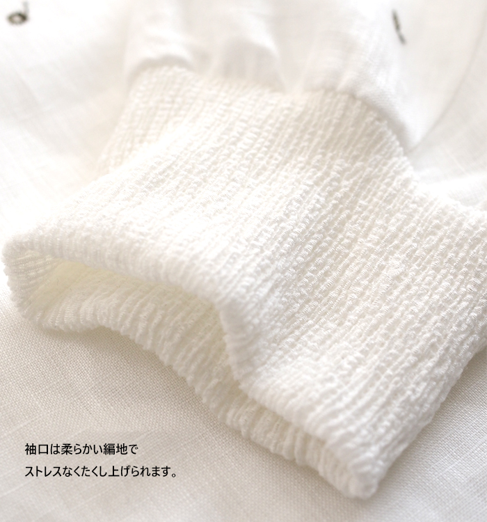 squady（スカディ） リネン刺繍ブラウス レディース ドット刺繍 プル
