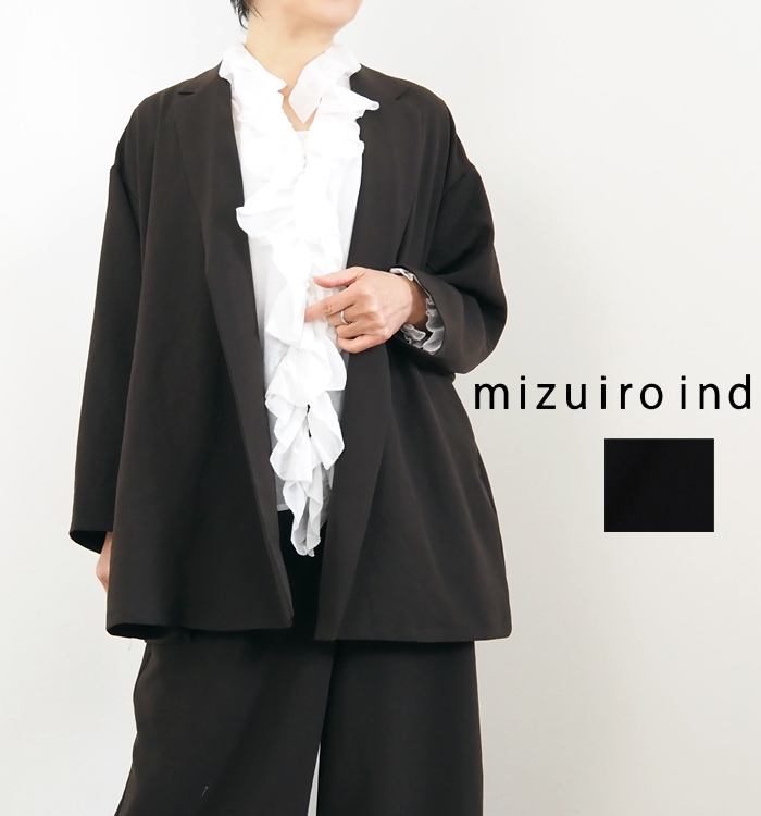 mizuiroind（ミズイロインド） テーラードシャツジャケット 軽い