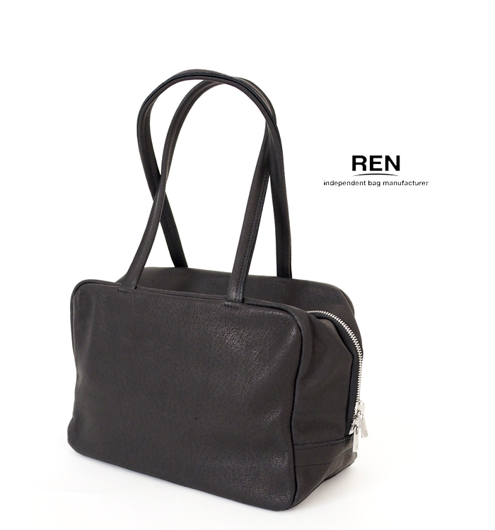 REN（レン） スクエアダッフル XS ピッグスキン ハリー black 軽量