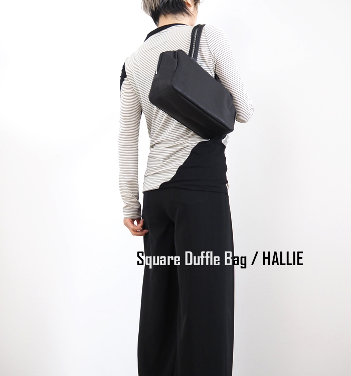 REN（レン） スクエアダッフル XS ピッグスキン ハリー black 軽量
