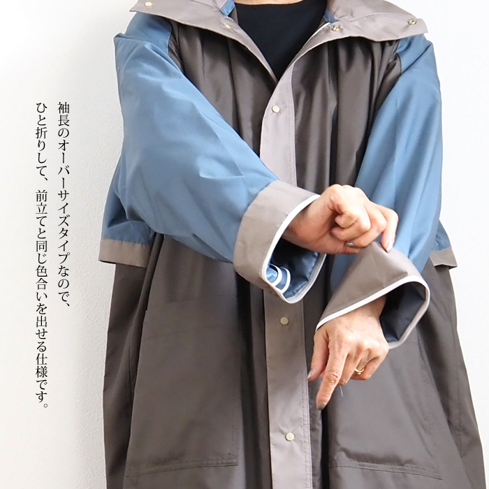 Squady スカディ 軽量ハーフコート フード付き 機能性素材 レディース