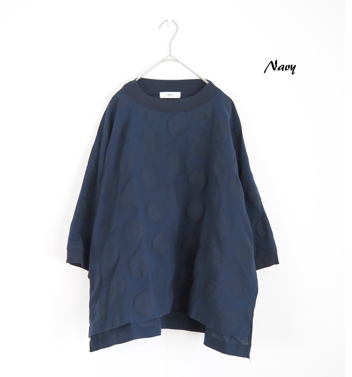 NARU（ナル） ナルファクトリー 綿麻塩縮ワイドTシャツ レディース 五