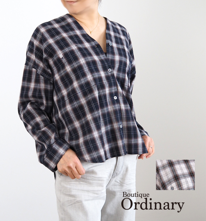 Boutique Ordinary（ブティークオーディナリー） ノーカラーチェック 