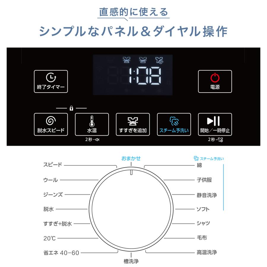 ドラム式洗濯機（洗濯脱水11kg、乾燥6kg） Amazon | 【ドラム式の快適さを】 SKK ドラム式洗濯機 6kg スチーム