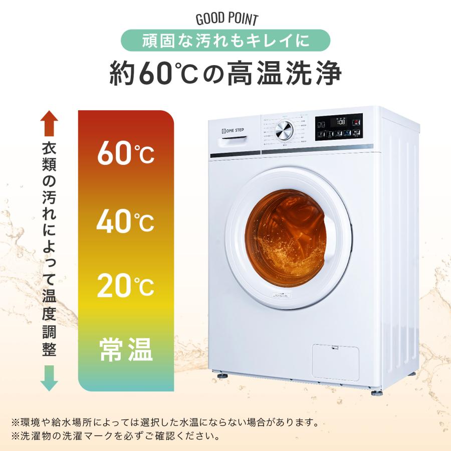 ドラム式洗濯機 6kg 高温徹底洗浄 乾燥なし 左開き 洗剤自動投入