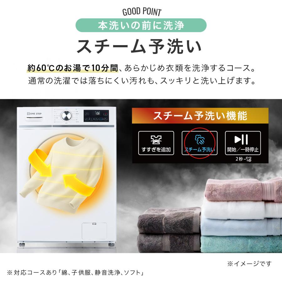 ドラム式洗濯機 6kg 高温徹底洗浄 乾燥なし 左開き 洗剤自動投入