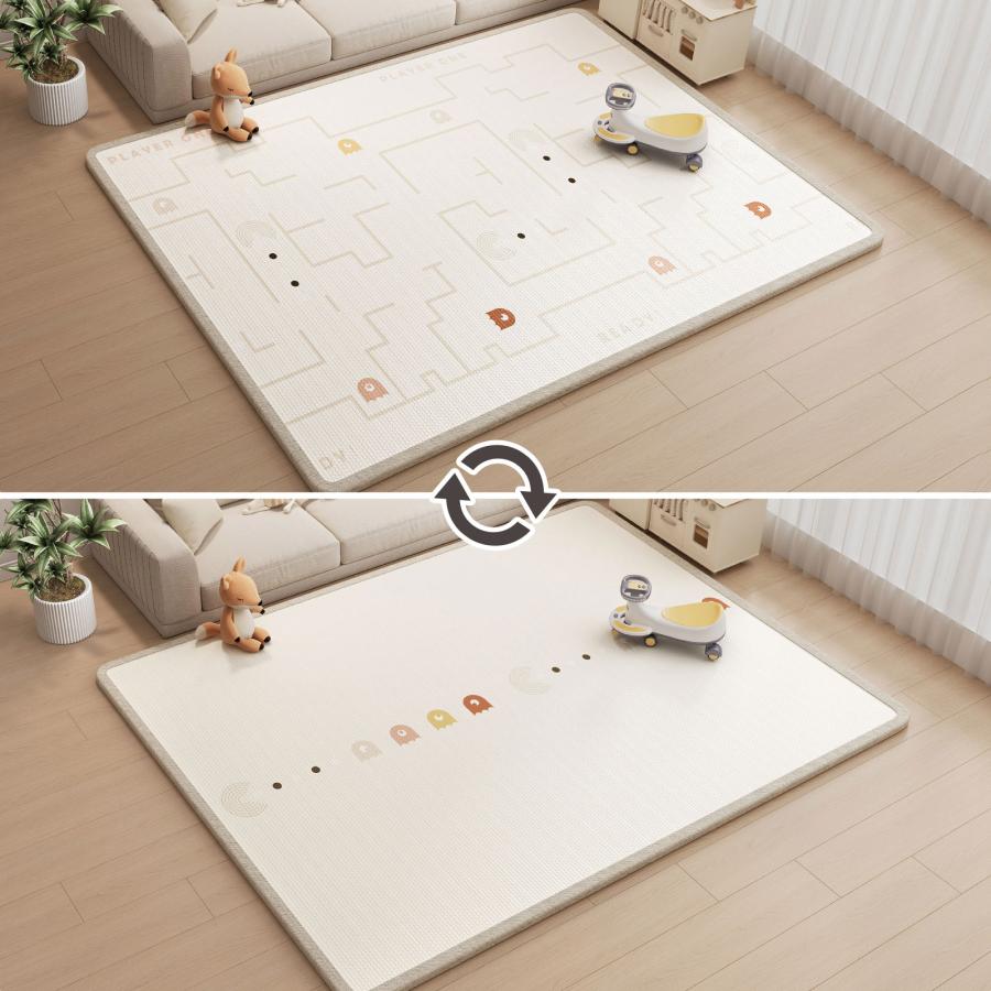 ベビープレイマット Amazon.co.jp: プレイマット ベビーマット 200X180X1cm 折り畳み式