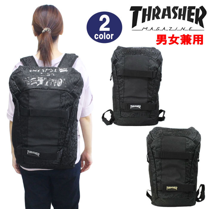 THRASHER バッグ THRJQ-9800 スラッシャー リュック 豹柄 ボードバック