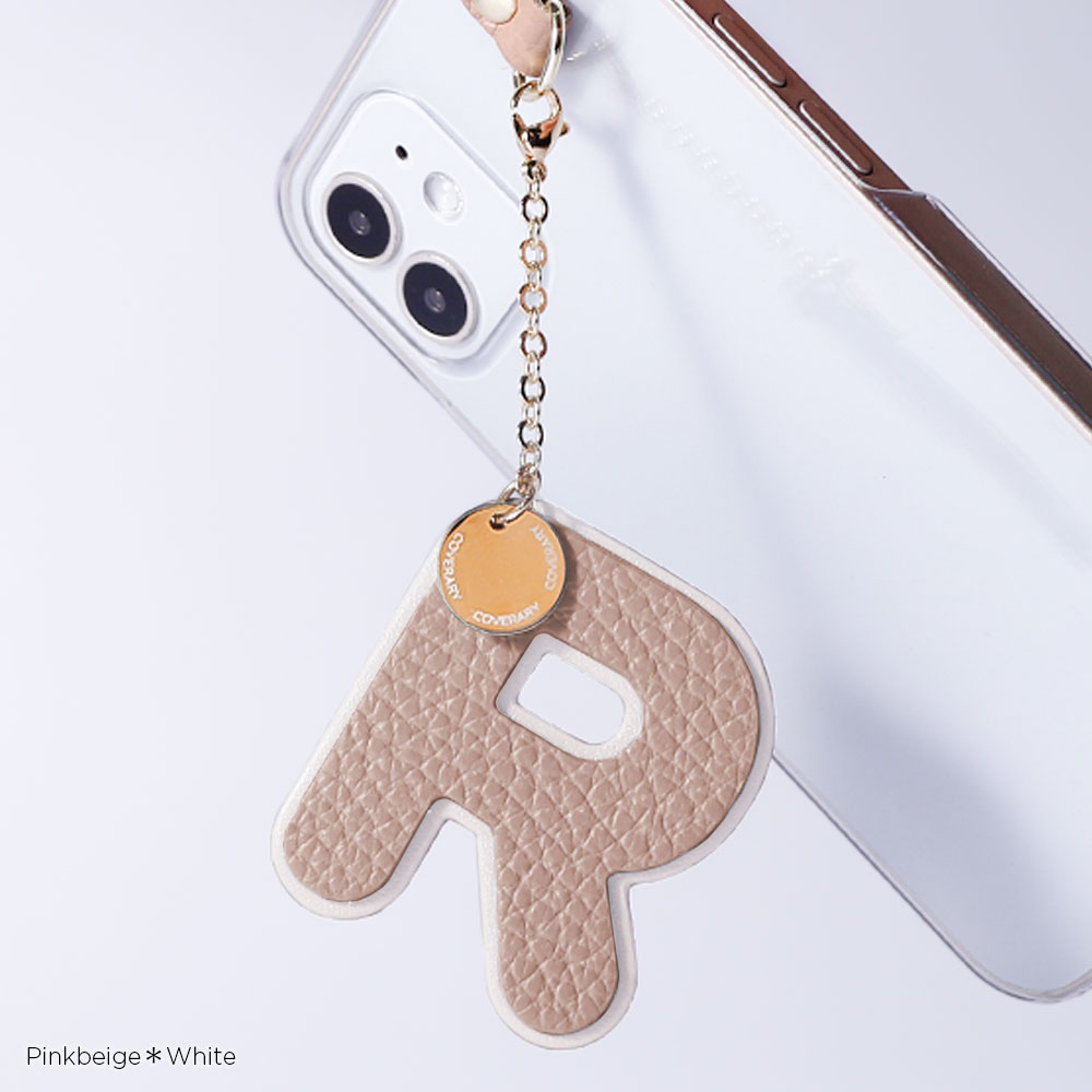 イニシャルチャーム 本革 かわいい ブランド 名入れ アルファベット