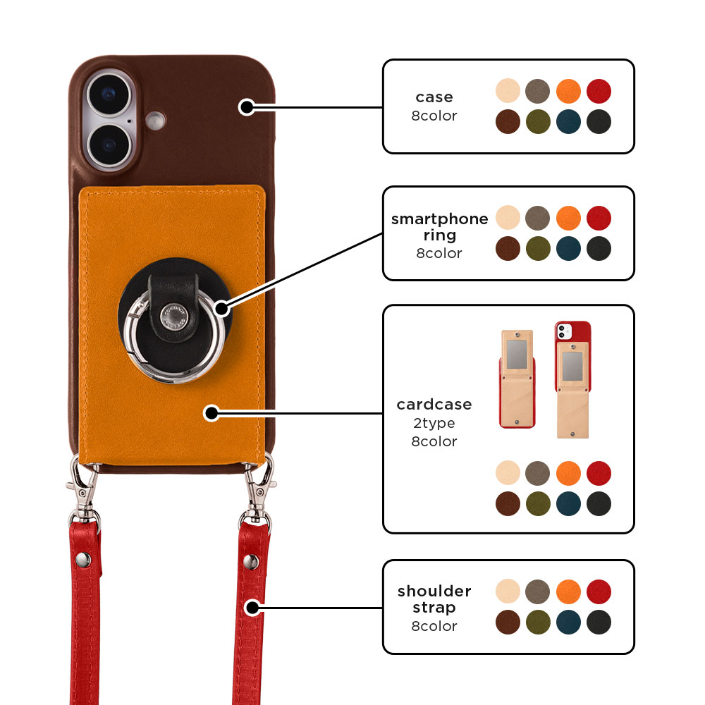 スマホケース ショルダーストラップ iphon...の詳細画像1