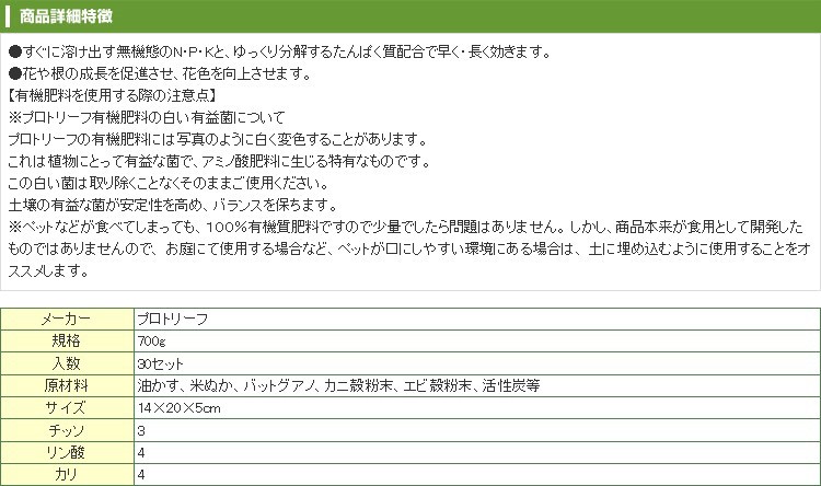 市場 プロトリーフ クリスマスローズの肥料