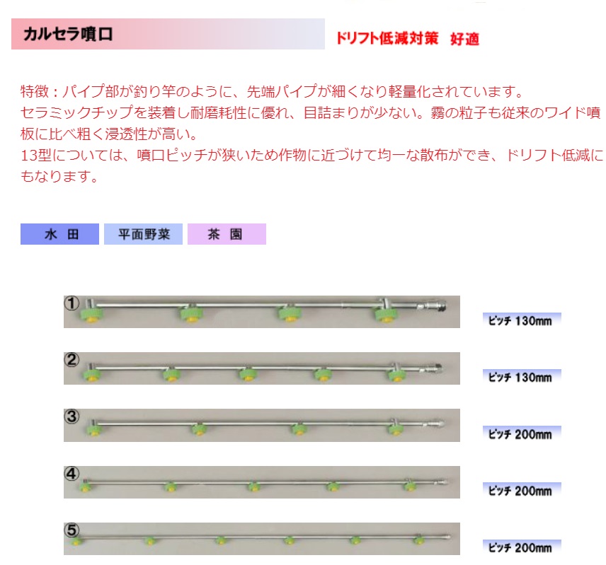 永田製作所 カルセラ13型 5頭口 (G1/4) : ng1263500 : 農林・園芸