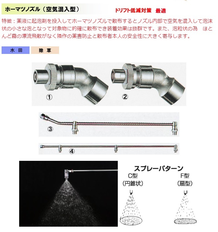 最大66％オフ！ ホーマツノズル 三頭口C 動噴用 G1 4 copycatguate.com