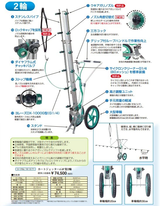 カートジェッターgr型用 噴管幅調整金具 No ヤマホ工業